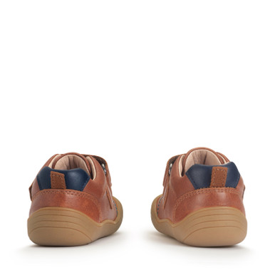 Harvest, Tan leather rip-tape baby first walking shoes