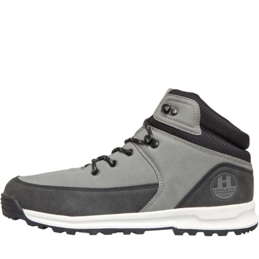 Henleys | Mens Lace Up Boots - Black / UK 6