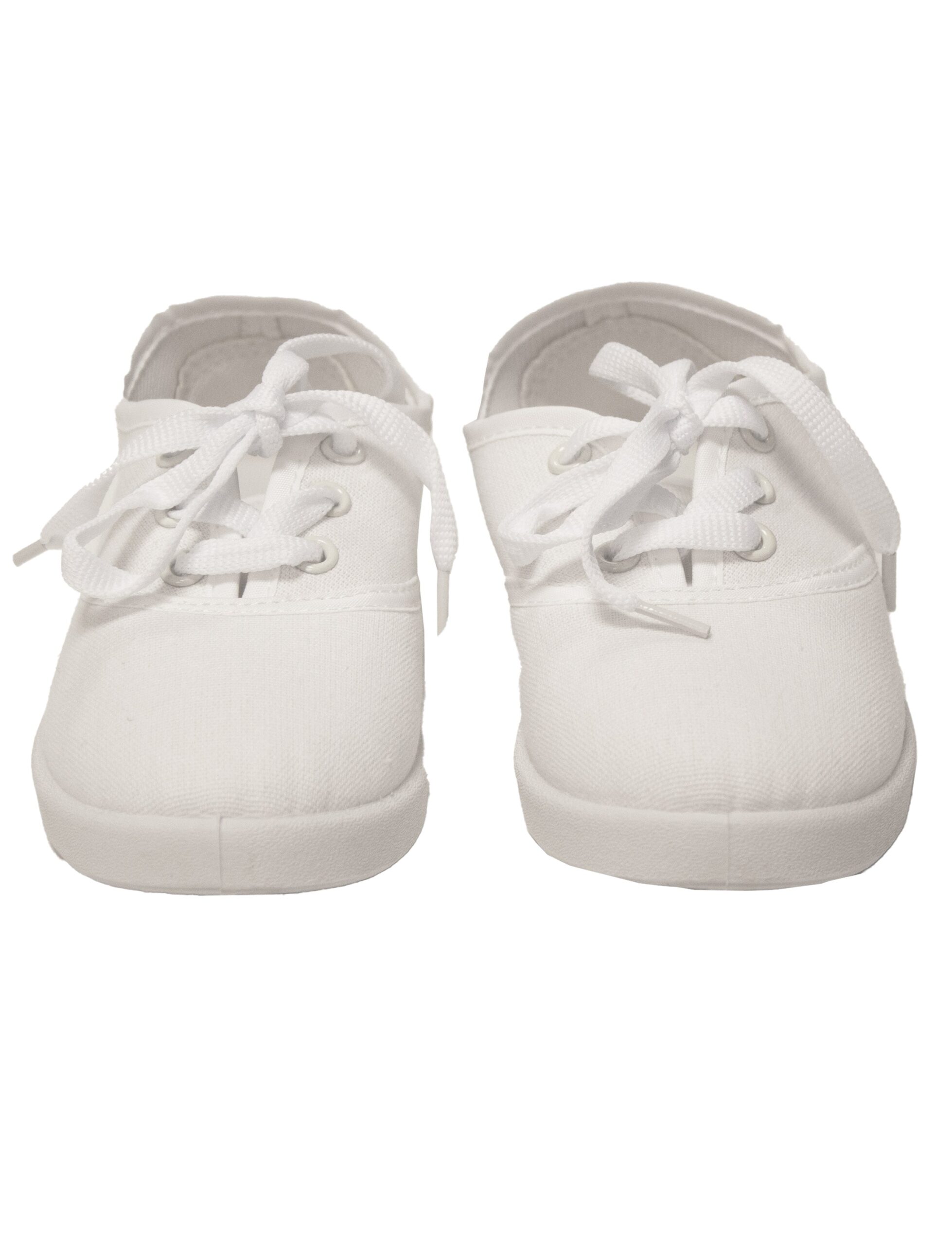 Kids School Shoes - White / UK 1