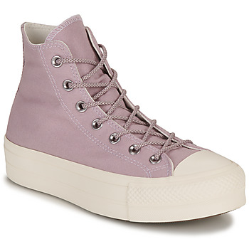 Converse Shoes (High-top Trainers) CHUCK TAYLOR ALL STAR LIFT PLATFORM SUMMER UTILITY-LUCID LILAC/V