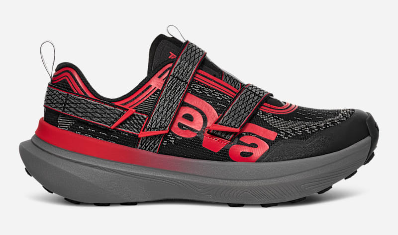 Men's TEVA Aventrail Trail Running Shoes in Black/Charcoal, Size 6
